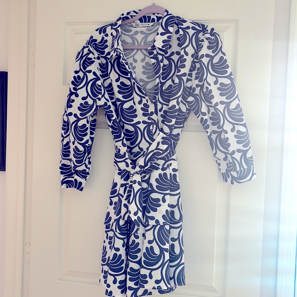 Zara Pattern MIDI-Shirt Dress